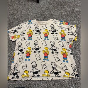 The Simpsons Bart Simpson Graphic T-Shirt Size 4XL Short Sleeve Tee Unisex